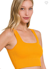 Load image into Gallery viewer, Ribbed Cropped tank/Brami
