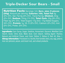 Load image into Gallery viewer, Triple Decker Sour Bears
