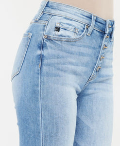 Medium Wash Straight Leg skinny Jeans