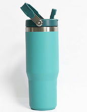 Load image into Gallery viewer, 30oz. Stainless Flip Straw Tumbler
