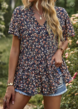 Load image into Gallery viewer, Floral Print Babydoll Blouse
